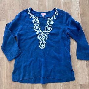 Lilly Pulitzer Amelia Island Linen Tunic